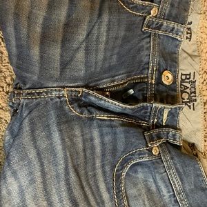 Mens buckle jeans